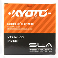 Kyoto Gtx14l-bs SLA Motorradbatterie