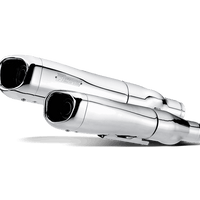 HD DYNA FXD Super Glide 2006-16 Slip-On-Line-Auspuff (Chrom) S-HDDYSO2-HC