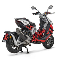 Italjet Dragster 300 2024 Slip-On Line Auspuff (Titan) S-IT3SO1-HRTBL