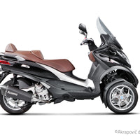 Piaggio Gilera Peugeot 2007-16 Slip-On Line (SS) Auspuffschalldämpfer S-PI4SO3-HRSSBL