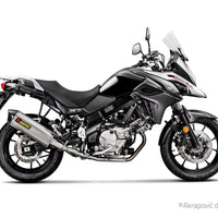 Komplette Auspuffanlage für Suzuki V-STROM 650 2017-24 Racing Line (Titan) S-S6R9-WT