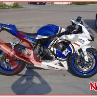 Kit Carena ABS - Suzuki GSX-R 600/750 2008/2010 - Grafica Lucky Strike Blu