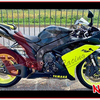 Kit Carena ABS - Yamaha YZF R1 2007/2008 - Grafica Black/Fluo Yellow