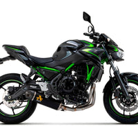 KIT COLLETTORE+TERMINALE INDY RACE EVO ALLUMINIO DARK KAWASAKI Z650 '21/22 CON FONDELLO CARBY E DBK