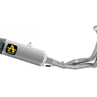 KIT COLLETTORE+TERMINALE INDY RACE ALLUMINIO KAWASAKI Z650 '21/22 CON FONDELLO CARBY E DBK