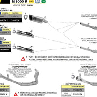 Terminale di scarico Pro-Race nichrom BMW S 1000 RR dal 2020-2024 - ARROW