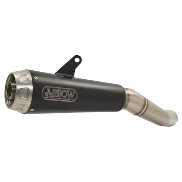 PRO-RACE NICHROM DARK DUCATI SCRAMBLER DESERT SLED '17 MUFFLER FOR ARROW FITTINGS AND ORIGINAL COLLECTORS APPROVED
