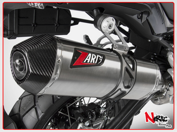 Stainless Steel Exhaust Muffler with Carbon Fiber End Cap - Zard APPROVED for Benelli TRK 502 2021-2024 (Copy)
