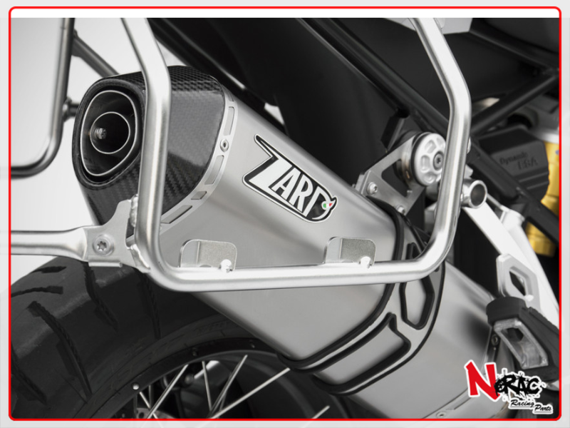 Terminale Di Scarico In Acciaio Inox Con Paracalore e Fondello In Carbonio PENTA R - Zard NON OMOLOGATO BMW R 1200 GS 2017-2018