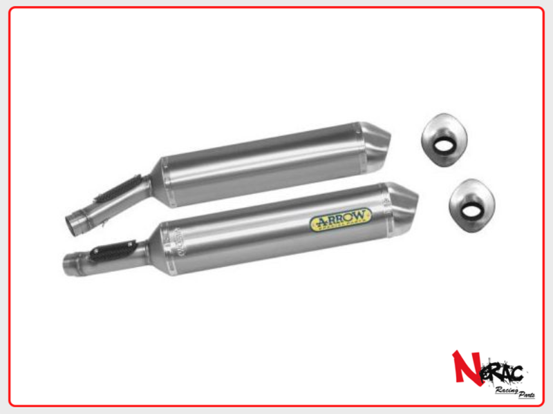 Arrow 71677AO Aluminium-Auspuffschalldämpfer – Aprilia RSV 1000 R/ 1000 R Factory 04/08 und Tuono 1000 R/ 1000 R Factory 06/10