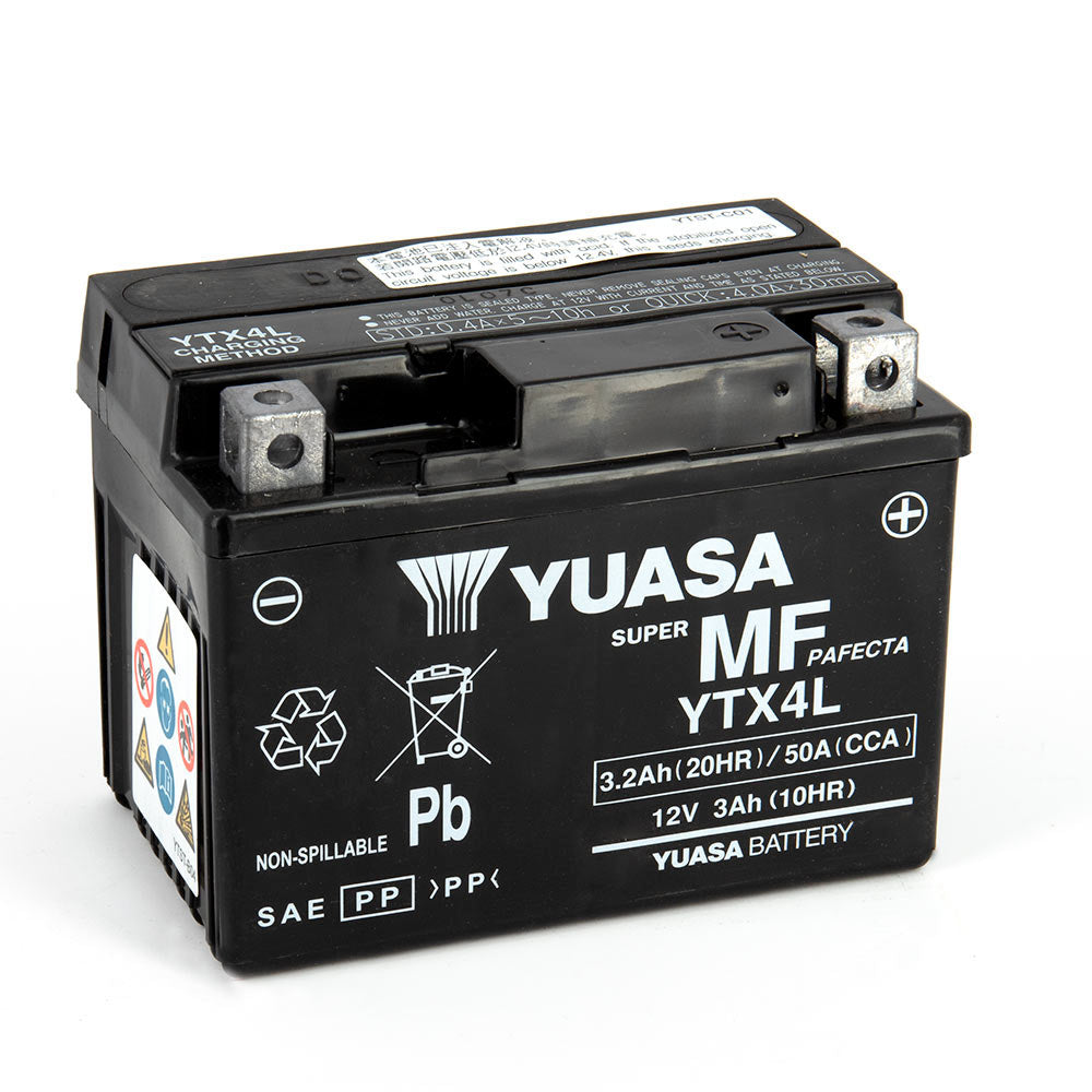 Yuasa YTX4L SLA AGM Motorcycle Battery