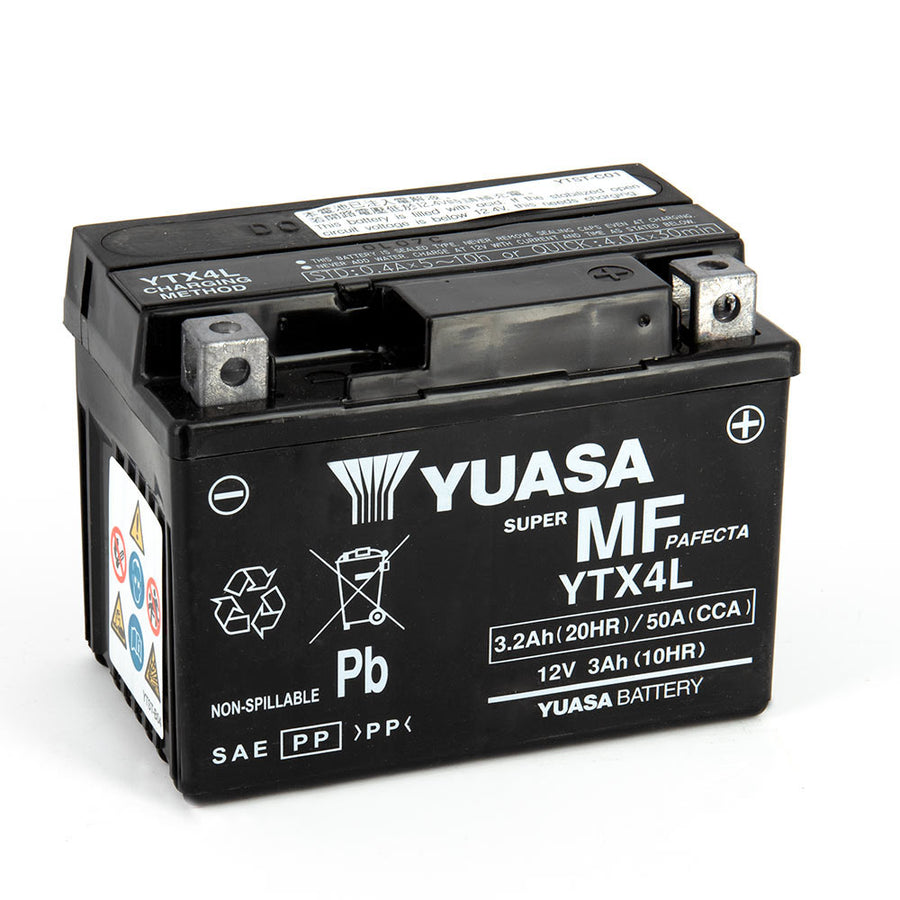 Yuasa YTX4L SLA AGM Motorcycle Battery