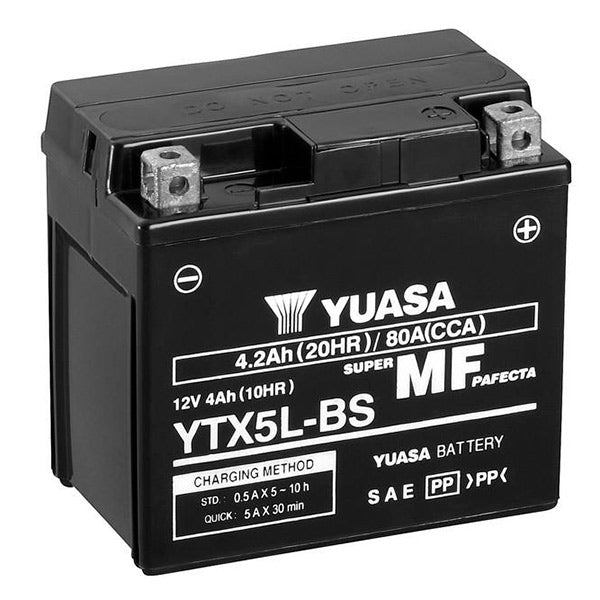 Yuasa YTX5L SLA AGM Motorcycle Battery