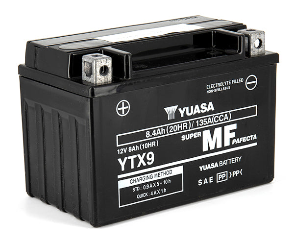 Yuasa YTX9 SLA AGM Motorcycle Battery