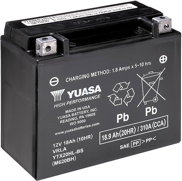 Yuasa YTX20HL SLA AGM Motorcycle Battery