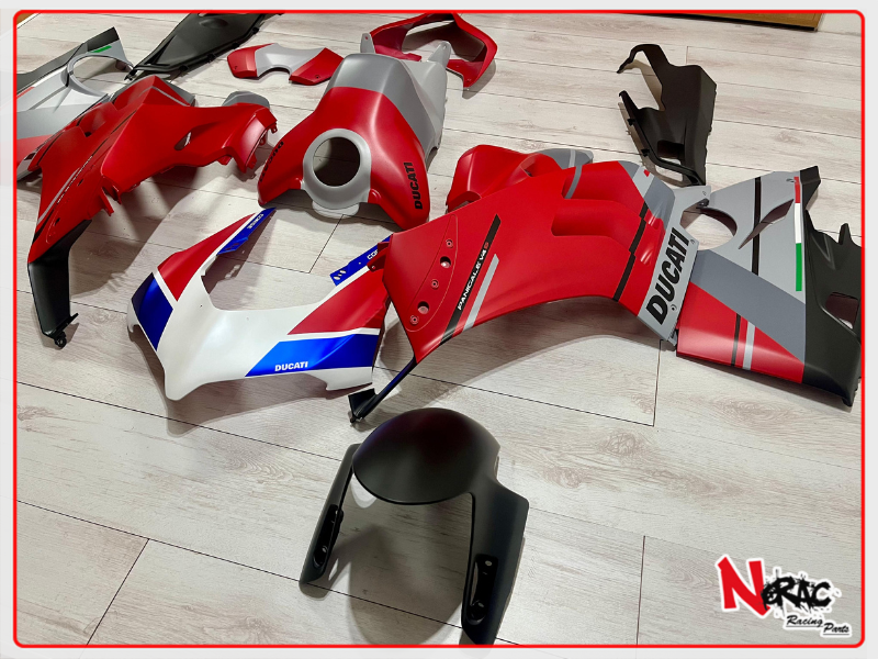 ABS Fairing Kit - Ducati Panigale V4 S (2020/2021) - Matte Racing Graphics