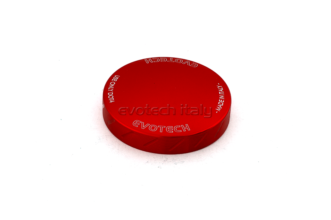 Front brake fluid reservoir cap Cherry Red