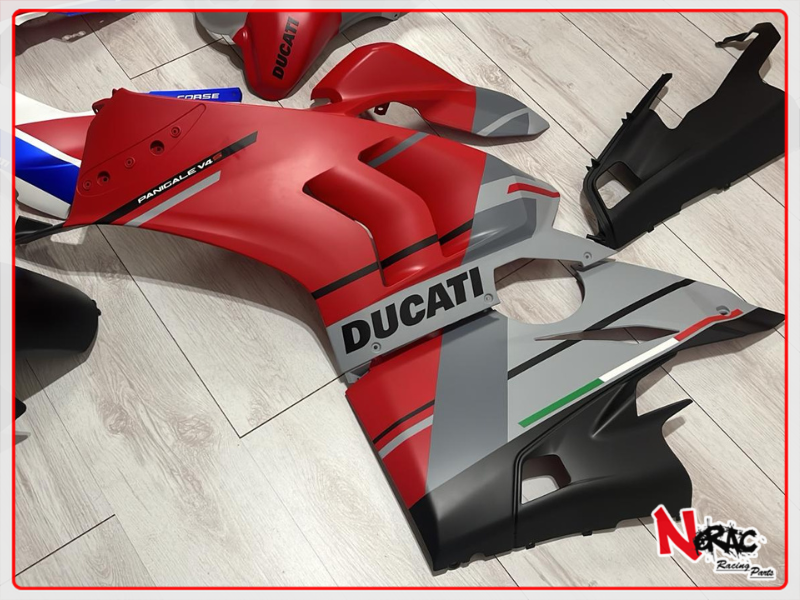 ABS Fairing Kit - Ducati Panigale V4 S (2020/2021) - Matte Racing Graphics