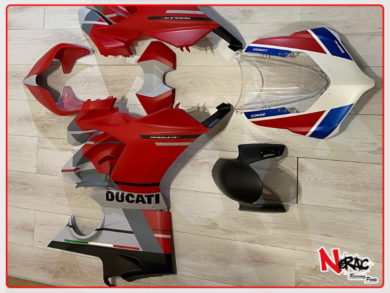 Kit Carena ABS - Ducati Panigale V4 S 2018/2019 - Grafica Corse Opaca - PRONTA CONSEGNA