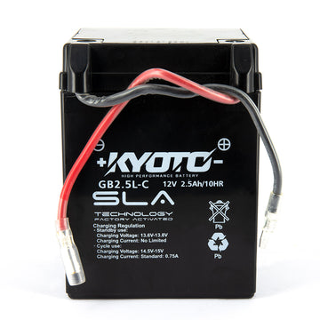 Kyoto GB2.5L -C - SLA AGM motorcycle battery