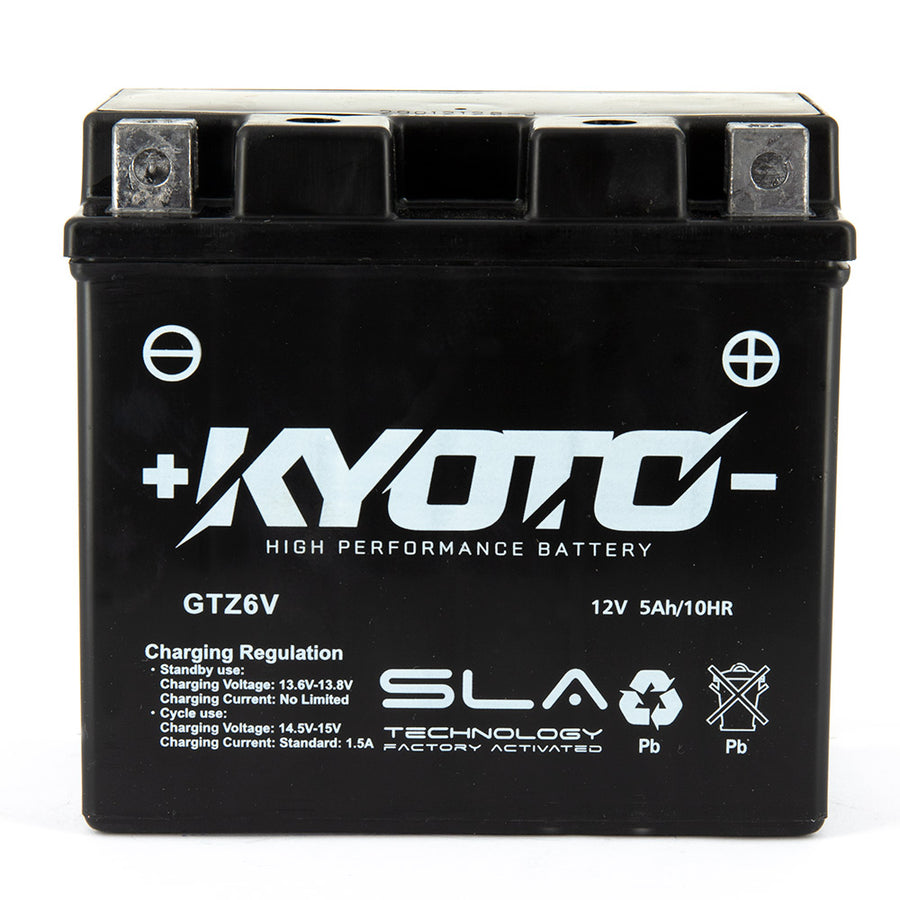 Kyoto Gtz6v Motorcycle Battery - SLA AGM