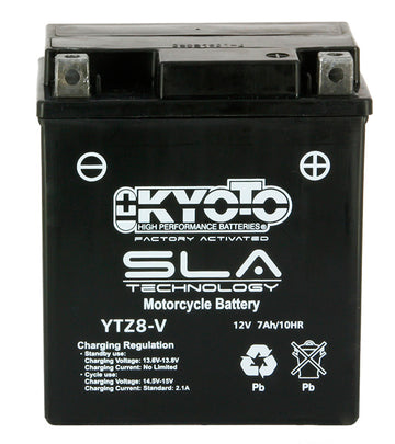 Kyoto GTZ8-V SLA AGM motorcycle battery