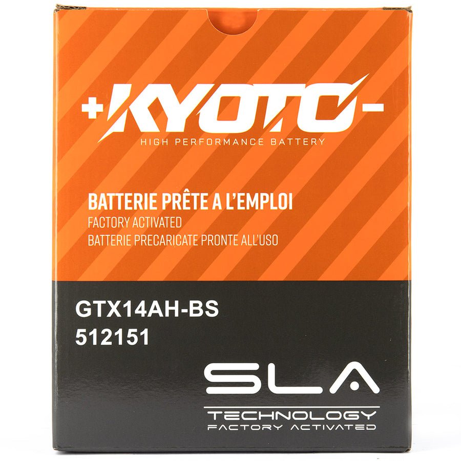 Kyoto Gtx14ah-bs motorcycle battery - SLA AGM