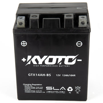Kyoto Gtx14ah-bs motorcycle battery - SLA AGM