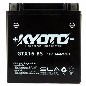 Kyoto Gtx16-bs SLA motorcycle battery