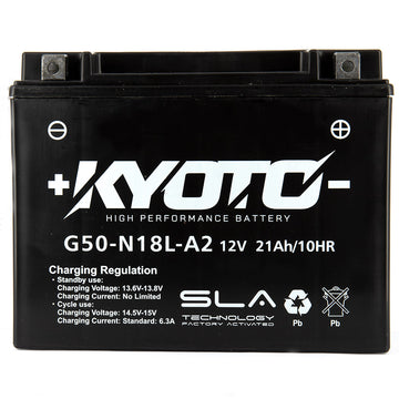Kyoto G50-n18l-a2 motorcycle battery=SLA