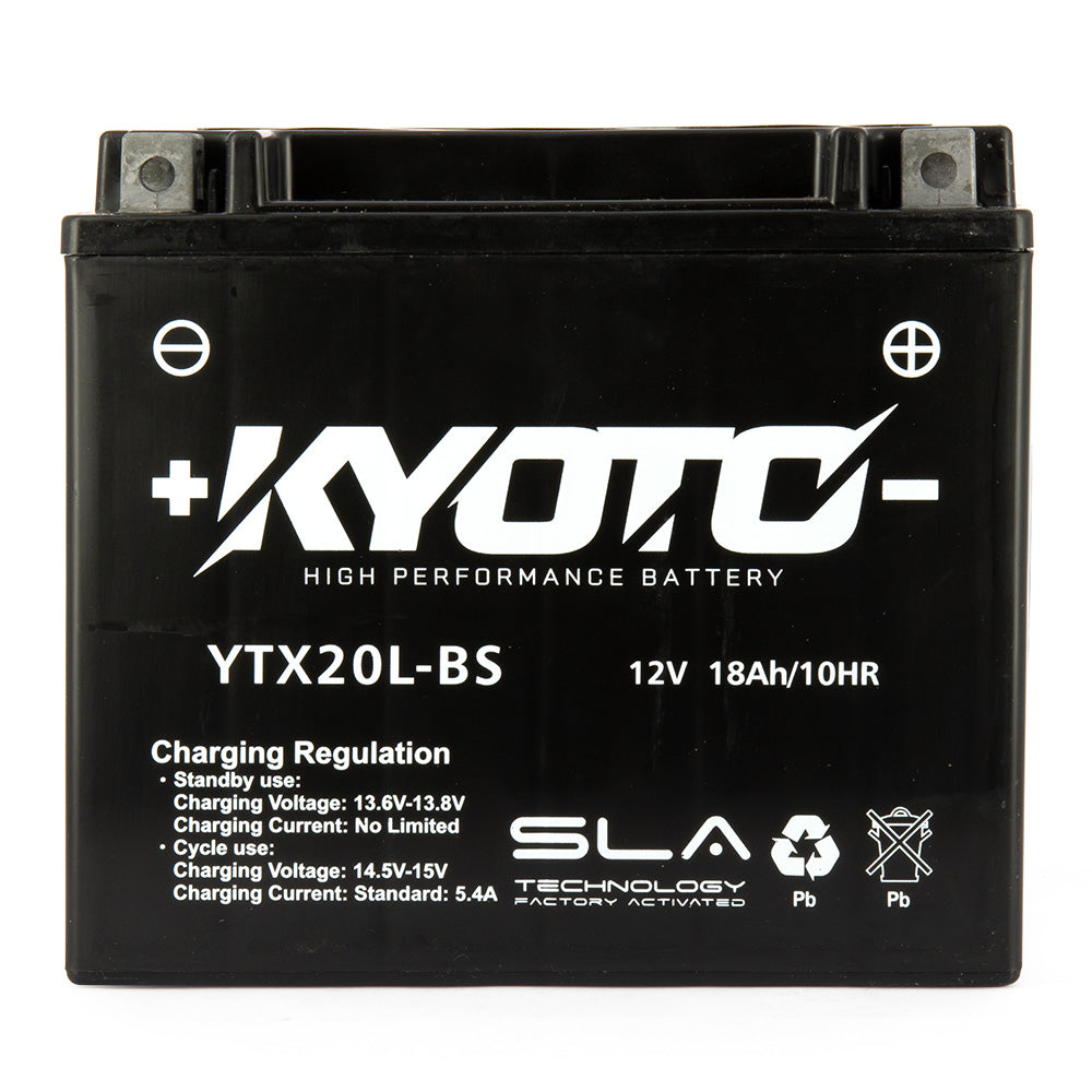 Kyoto Gtx20l-bs motorcycle battery - SLA AGM