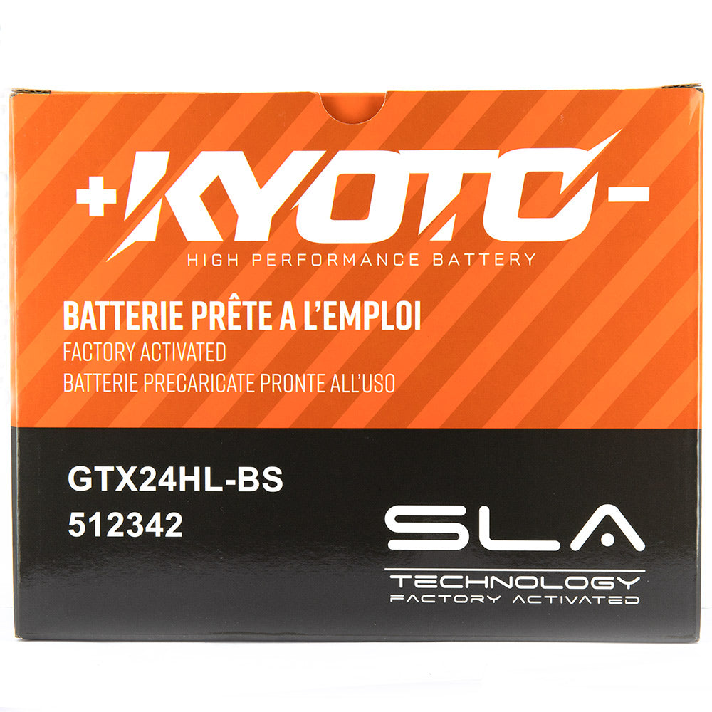 Kyoto Gtx24hl-bs motorcycle battery - SLA AGM