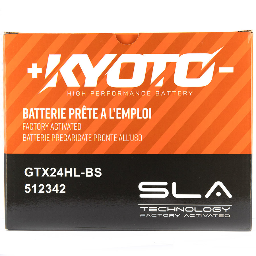 Kyoto Gtx24hl-bs motorcycle battery - SLA AGM