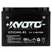 Kyoto Gtx24hl-bs motorcycle battery - SLA AGM