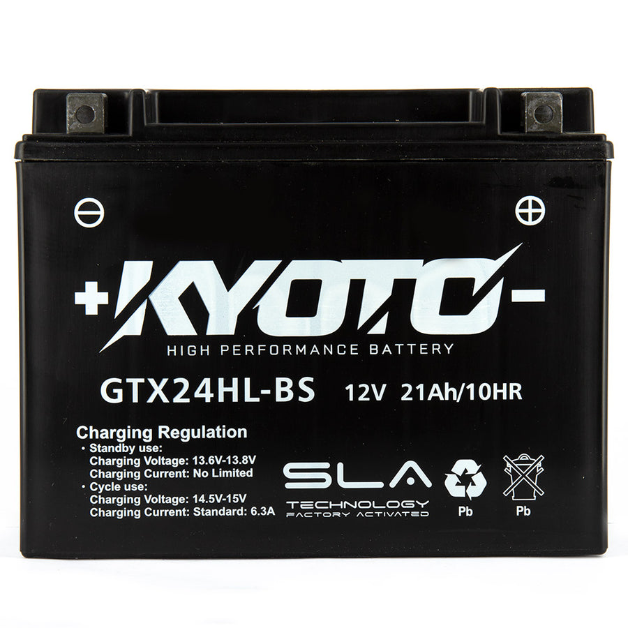 Kyoto Gtx24hl-bs motorcycle battery - SLA AGM