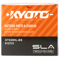 Kyoto Gtx20hl-bs motorcycle battery - SLA AGM