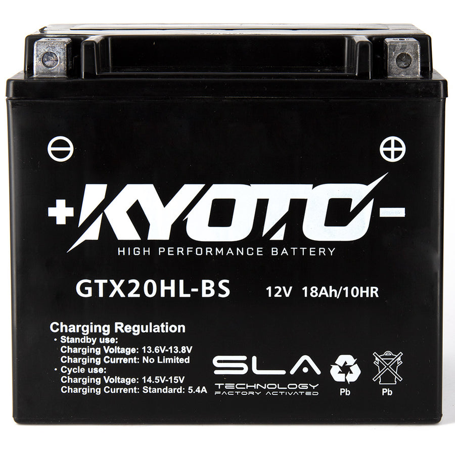Kyoto Gtx20hl-bs motorcycle battery - SLA AGM