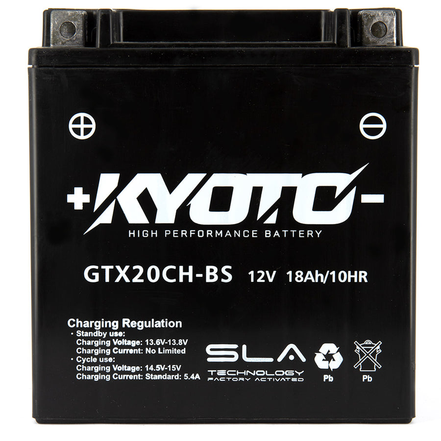 Kyoto Gtx20ch-bs motorcycle battery - SLA AGM