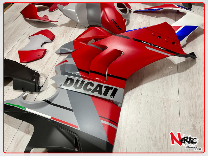 ABS Fairing Kit - Ducati Panigale V4 S (2020/2021) - Matte Racing Graphics