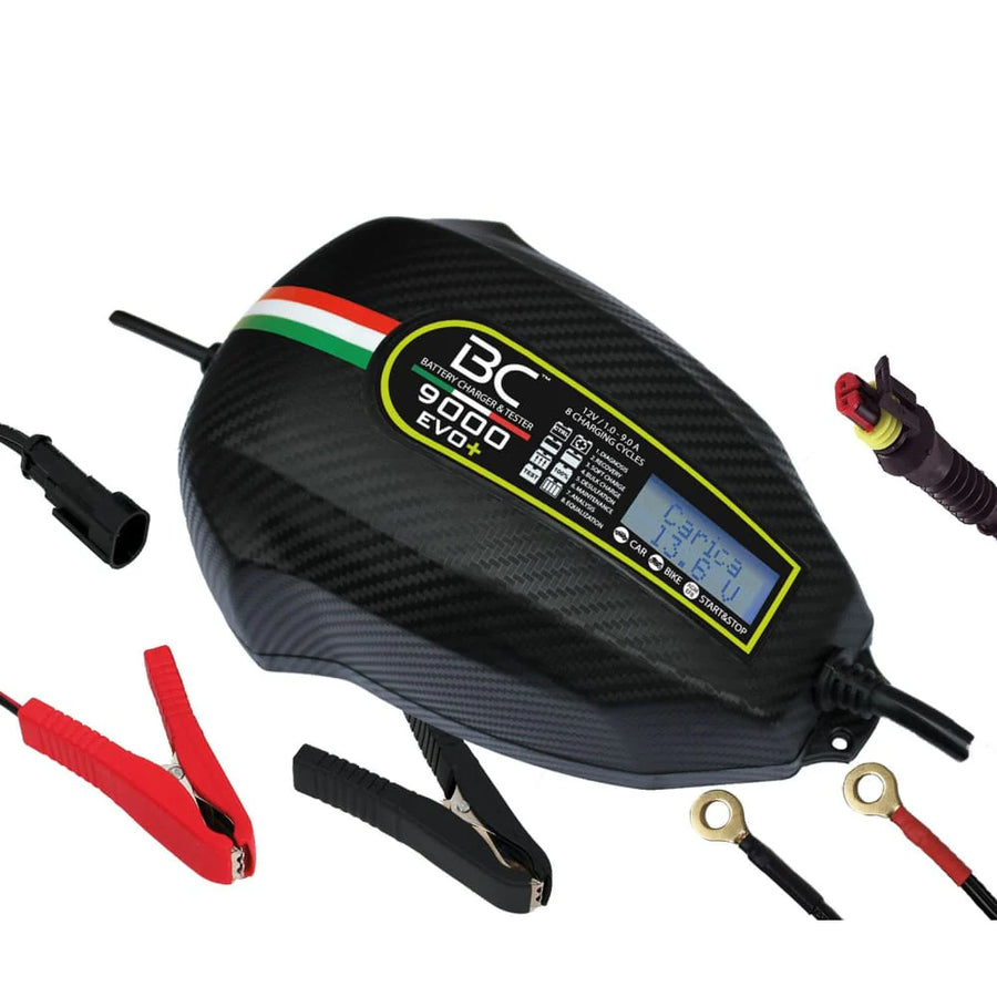 BC 9000 EVO Battery Charger and Maintainer + Charge &amp; Test