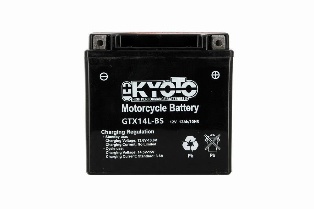 Kyoto Gtx14l-bs - X4 AGM motorcycle battery