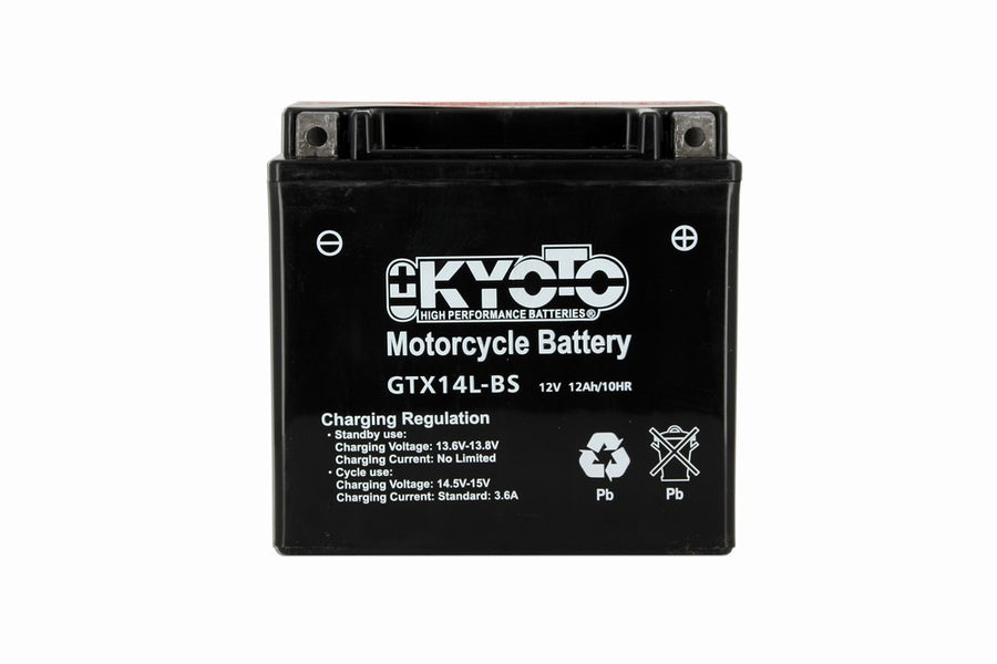Kyoto Gtx14l-bs - X4 AGM motorcycle battery