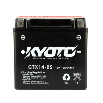 Kyoto Gtx14-bs - x4 AGM motorcycle battery