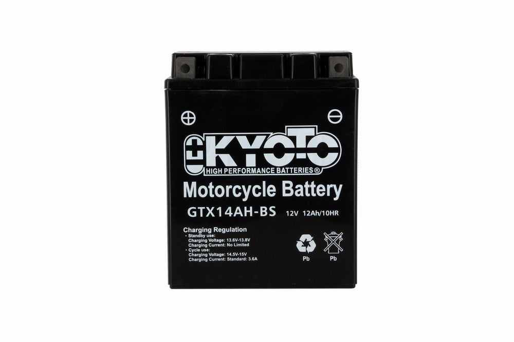 Kyoto Gtx14ah-bs motorcycle battery - X4 AGM