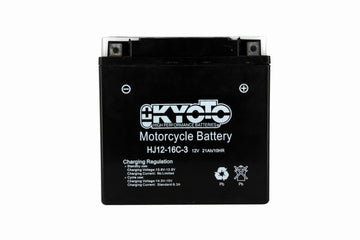 Kyoto YT16CL-B Maintenance-Free Motorcycle Battery with Acid Pack