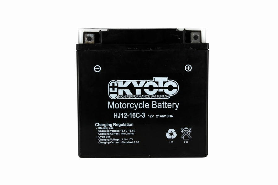 Kyoto YT16CL-B Wartungsfreie Motorradbatterie mit Säurepack