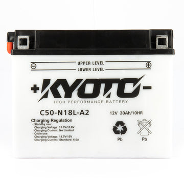 Kyoto Y50-n18l-a2=la - X2 motorcycle battery
