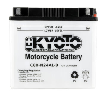 Kyoto Y60-n24al-b motorcycle battery - X2