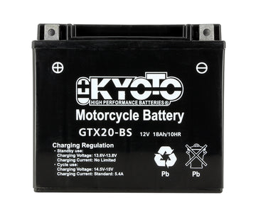 Kyoto Gtx20-bs - X2 AGM motorcycle battery