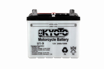 Kyoto U1-9 Motorcycle Battery - With Acid